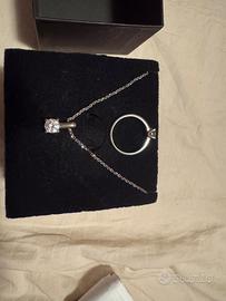 Collana e anello argento
