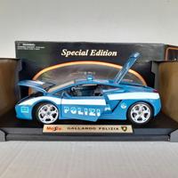 MODELLO  AUTO LAMBORGHINI GALLARDO POLIZIA 1/18