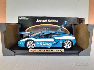MODELLO  AUTO LAMBORGHINI GALLARDO POLIZIA 1/18