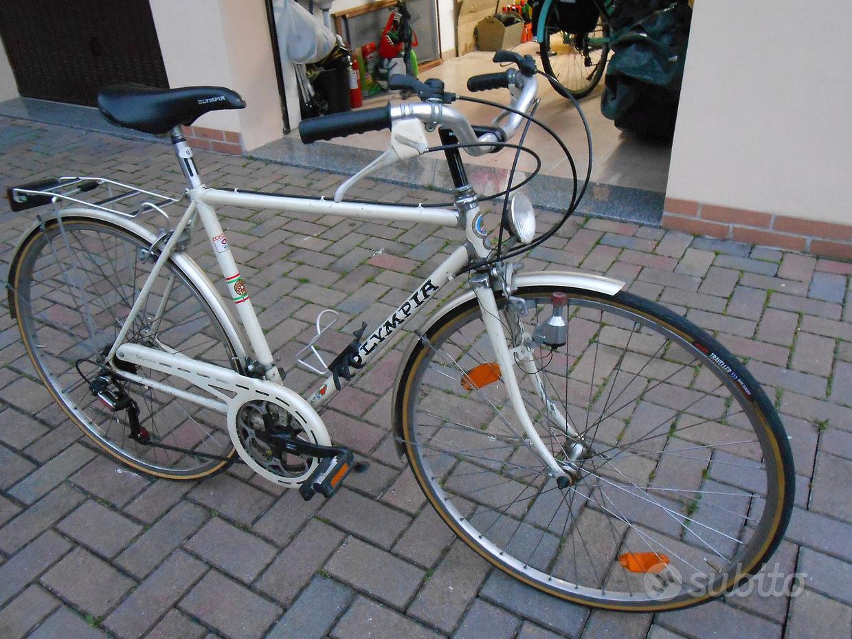 Vélo De Course Olympia Modello Trasformabile Superleggera - Acier 54x52 Cm Vintage Italie