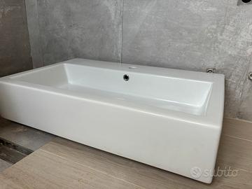 Lavabo Althea ceramica bianca 80x50x15 (LxPxH)