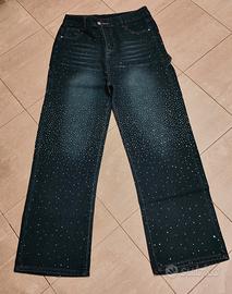 Jeans con strass
