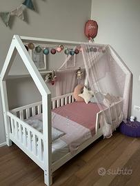 Letto Mon lit Cabane Bianco