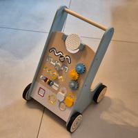 Carrello primi passi montessori in legno