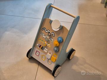Carrello primi passi montessori in legno