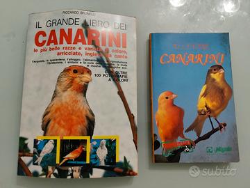 Lotto 2 libri vintage Allevamento Canarini