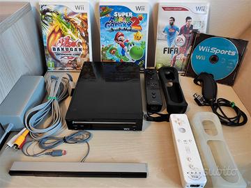 Nintendo Wii con 4 giochi e accessori