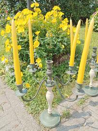 Vintage candelabri a cinque luci 