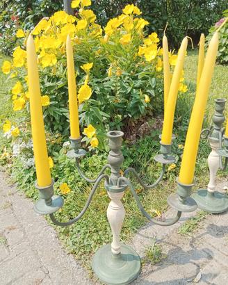 Vintage candelabri a cinque luci 
