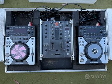 Coppia Pioneer CDJ-400 + Mixer DJM-400 — Setup DJ