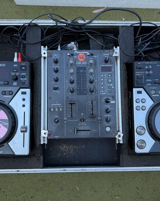 Coppia Pioneer CDJ-400 + Mixer DJM-400 — Setup DJ