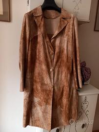 Soprabito in pelle beige
