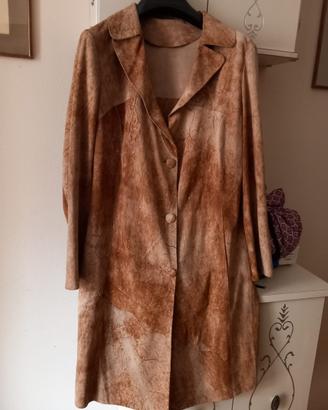 Soprabito in pelle beige