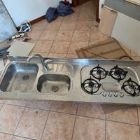 piano cottura e lavella