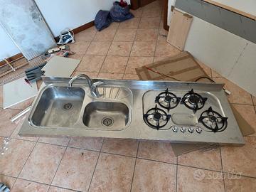 piano cottura e lavella