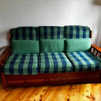Divano e poltrona letto stile montagna
