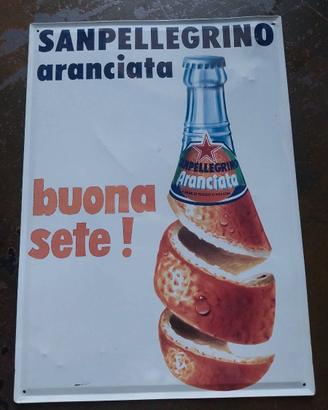 TARGHE VINTAGE ARANCIATA SANPELLEGRINO