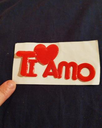 stickers figurina anni 80 ti amo