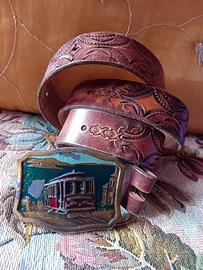 EarthSea San Francisco cintura in vera pelle