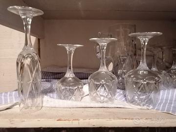 servizio bicchieri 12 persone cristallo