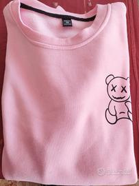 felpa rosa unisex , tg XXL