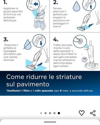 Aspira e lavapavimenti