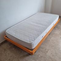 Letto singolo con ruote 