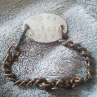 bracciale targhetta identificativa militare wwi