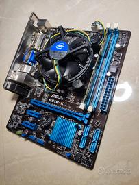 Scheda madre Asus H61M-K + CPU i3-2100 + 4GB DDR3