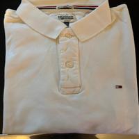 Polo bianca manica corta Tommy Hilfiger