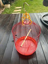 Gabbia uccellini cocorite inseparabili pappagalli