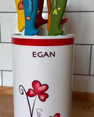 Egan set 5 coltelli + Ceppo