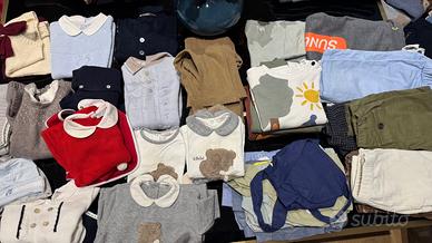 Corredo vestiti vari svendita totale 0/2 anni