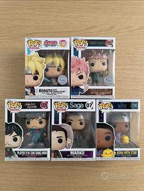 Lotto 5 Funko Pop! Boruto, JJK, Squid Game e altri