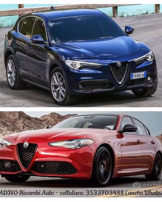 Ricambi alfa romeo stelvio-giulia 2012-2023