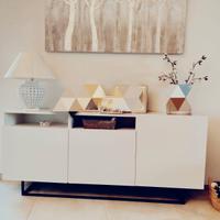 madia moderna stile industriale