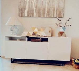 madia moderna stile industriale