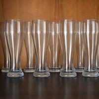 Set 12 bicchieri birra alti vetro