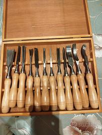 set 12 sgorbie per legno