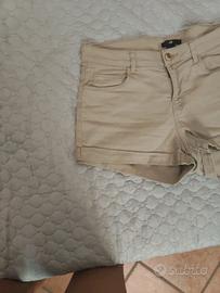 Shorts in cotone beige taglia 40 italiana