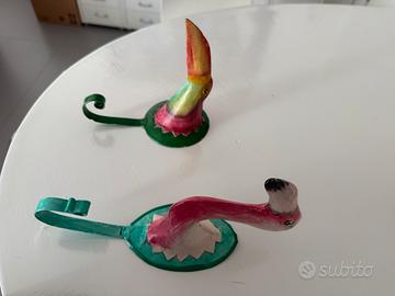 Appendiabiti tucano e fenicottero