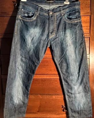 Jeans Emporio Armani vintage da Uomo Blu Denim - a