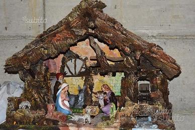 Presepe legno - grande - statuine - carillon
