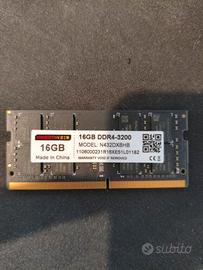 RAM 16GB SODIMM DDR4 3200mHz