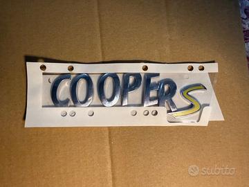 Scritta Mini Cooper S Originale