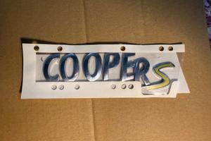 Scritta Mini Cooper S Originale