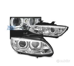 FARI BMW E92 E93 06-10 XENON OCCHI ANGEL LED CROMA