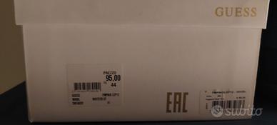 scarpe da tennis guess bianco e blu uomo taglia 44