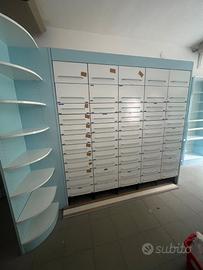Arredo farmacia  con cassettiera