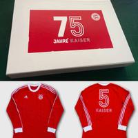 Franz Beckenbauer, maglia dei 75 anni autografata